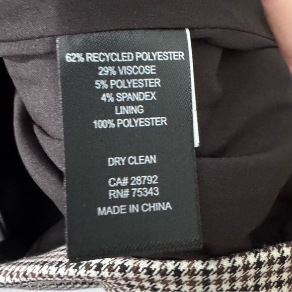 Rachel Zoe houndstooth double breasted blazer Size Large - Picture 6 of 8